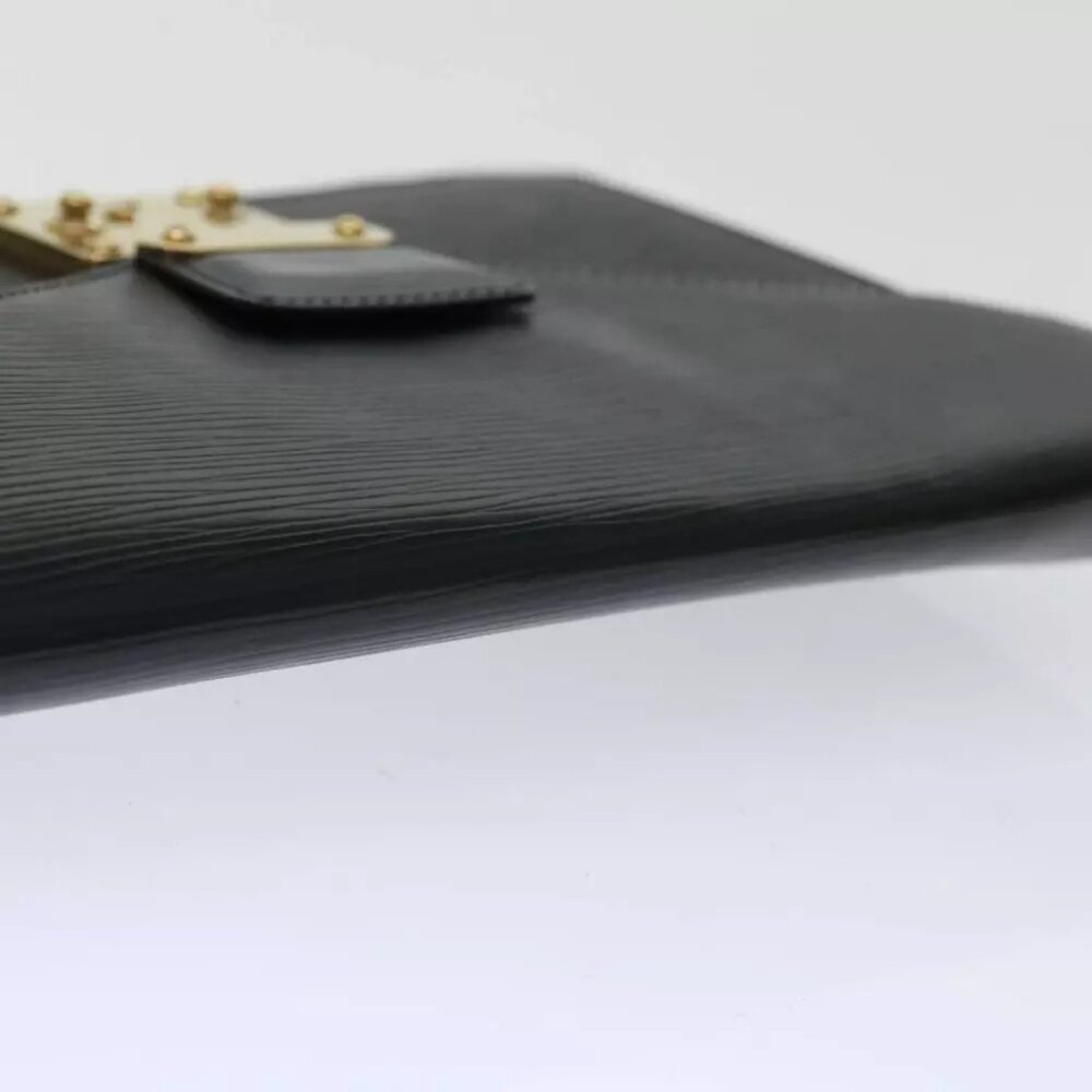 LOUIS VUITTON Epi Serie Dragonne Hand Bag Black M52612 LV Auth 67861 - Picture 6 of 16